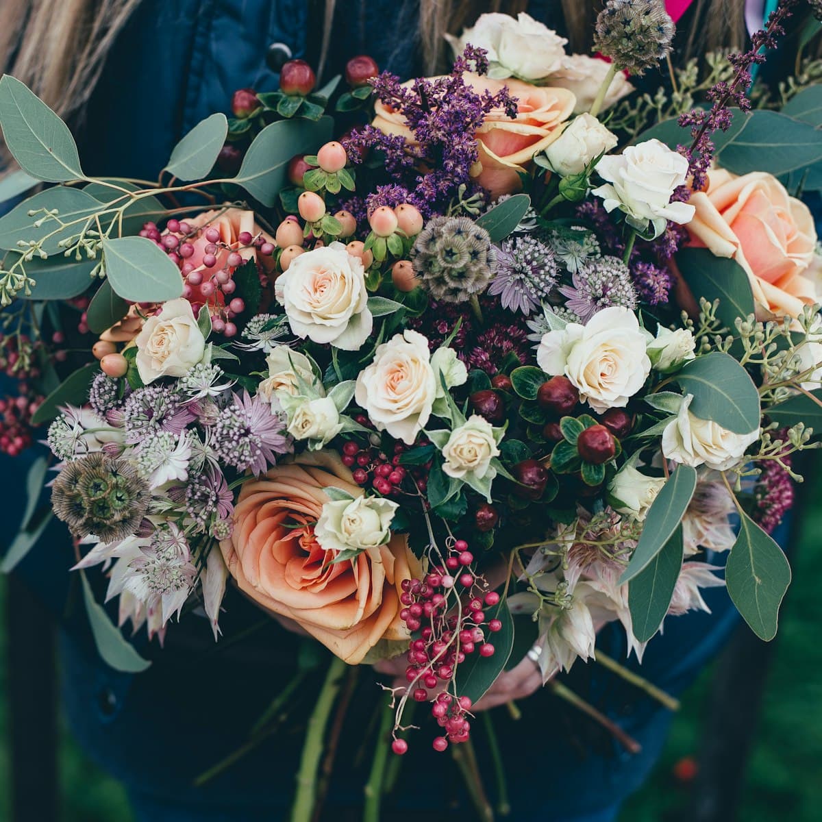 White peonies arrangement